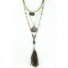 Necklace - Boho Tassel Black Necklace - Boho Tassel Black