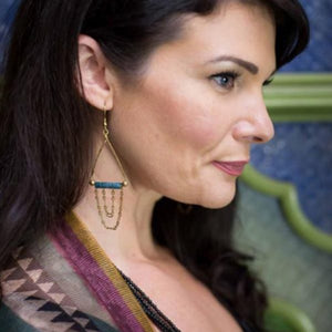 Image Title Earrings - Hanging by the Nile