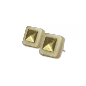 Earrings - Ox Horn Stud