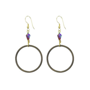 Earrings - Tuscan Vineyards (Red)