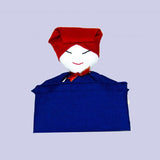 Denim Samsui Woman Paperweight with Cardholder Denim Samsui Woman Paperweight with Cardholder