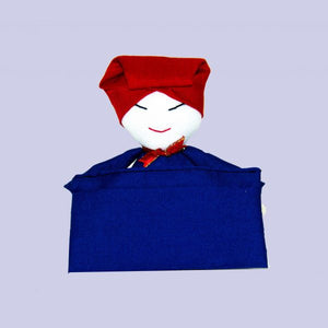 Image Title Denim Samsui Woman Paperweight with Cardholder