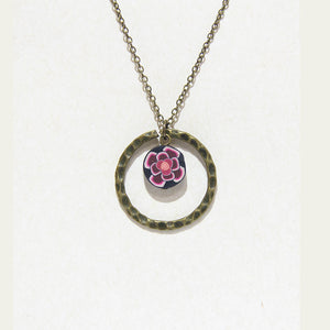 Image Title Necklace - PolyHope Halo Floral