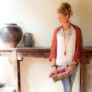 Image Title Necklace - Milestone (Teracotta)