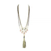 Necklace - Dignity's Tassel (3 Strand Coral) Necklace - Dignity's Tassel (3 Strand Coral)