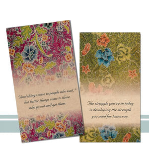 Image Title Sticky Note Pad - Batik Series