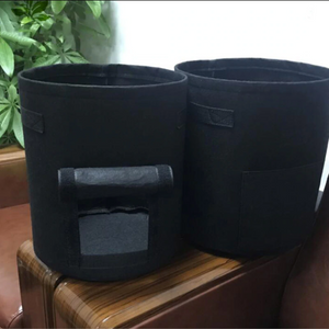 Image Title Fabric Pot (with handle & flap)