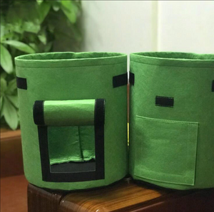 Image Title Fabric Pot (with handle & flap)