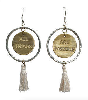 Earrings - All Things Are Possible (Round)