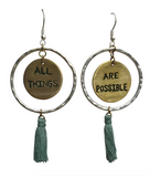 Earrings - All Things Are Possible (Round) Earrings - All Things Are Possible (Round)