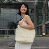 Cara Brent V-Tote Handbag. Handwoven by Blind artisan in Kolkata Cara Brent V-Tote Handbag. Handwoven by Blind artisan in Kolkata