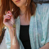 Kimono -  Aqua print Kimono -  Aqua print