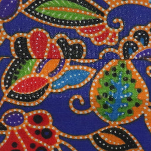 Image Title Floral Batik Luggage Tags