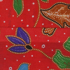 Image Title Floral Batik Luggage Tags