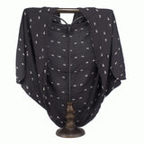 Freedom Shrugs - Black with Triangles Freedom Shrugs - Black with Triangles