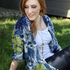 Kimono - Blue Feather Kimono - Blue Feather