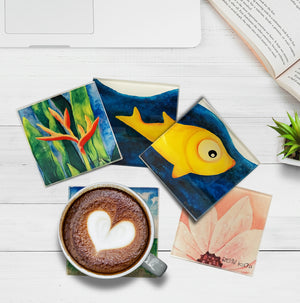 Image Title Lifester Coasters (Glass)