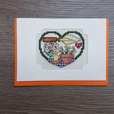Cross Stitch Greeting Card - Faith Cross Stitch Greeting Card - Faith