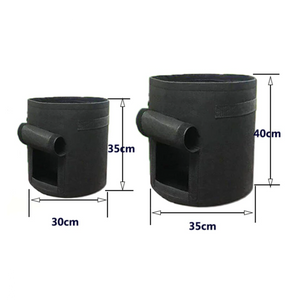 Image Title Fabric Pot (with handle & flap)