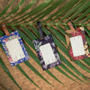 Floral Batik Luggage Tags