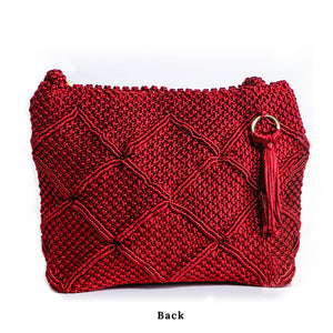 Cara Brent Rhombus handbag.  Handwoven by blind artisans from Kolkata